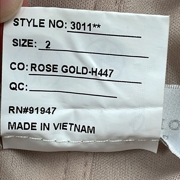 NWT Dessy Collection Off The Shoulder Sequin Trumpet Gown Dress Rose Gold 3011 - Picture 12 of 12